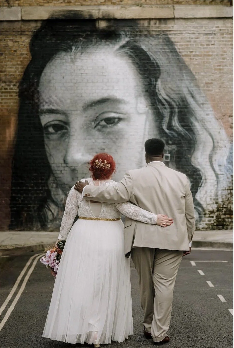 Colourful, vibrant and joyful flowers for a multi-cultural Spring wedding in Shoreditch