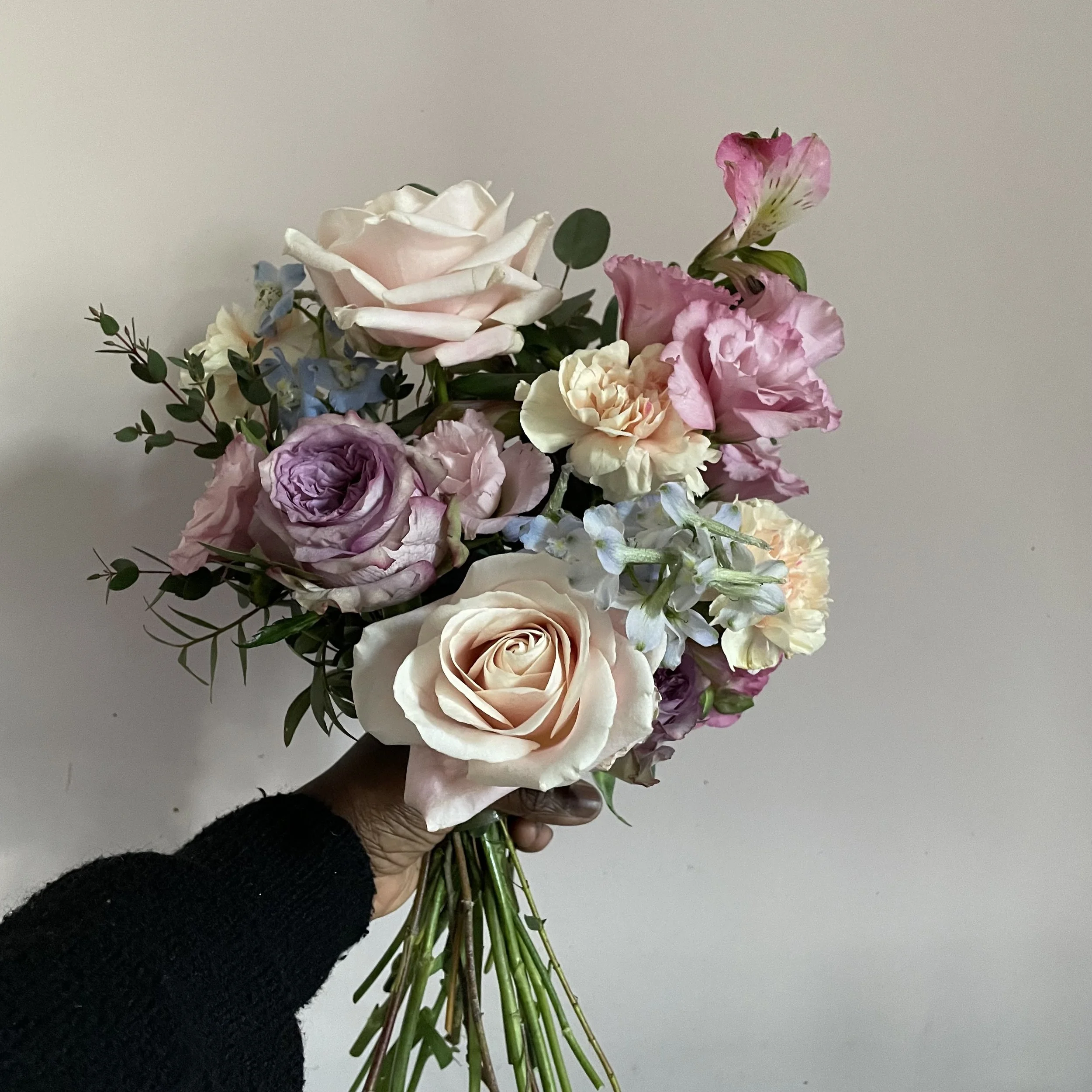 Bridesmaids bouquet, overall width 15cm, £85