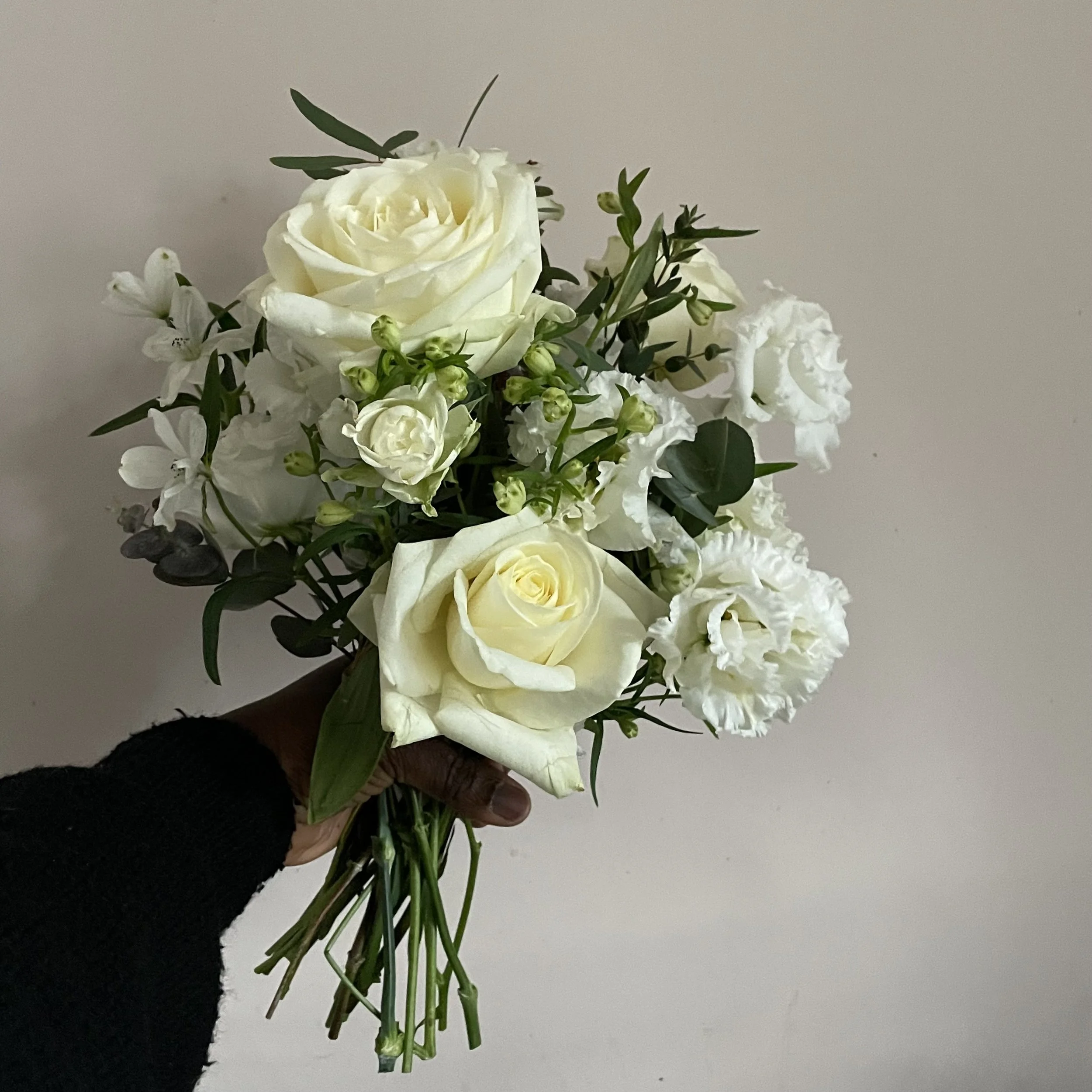 Bridesmaids' bouquet, overall width 15cm, £85