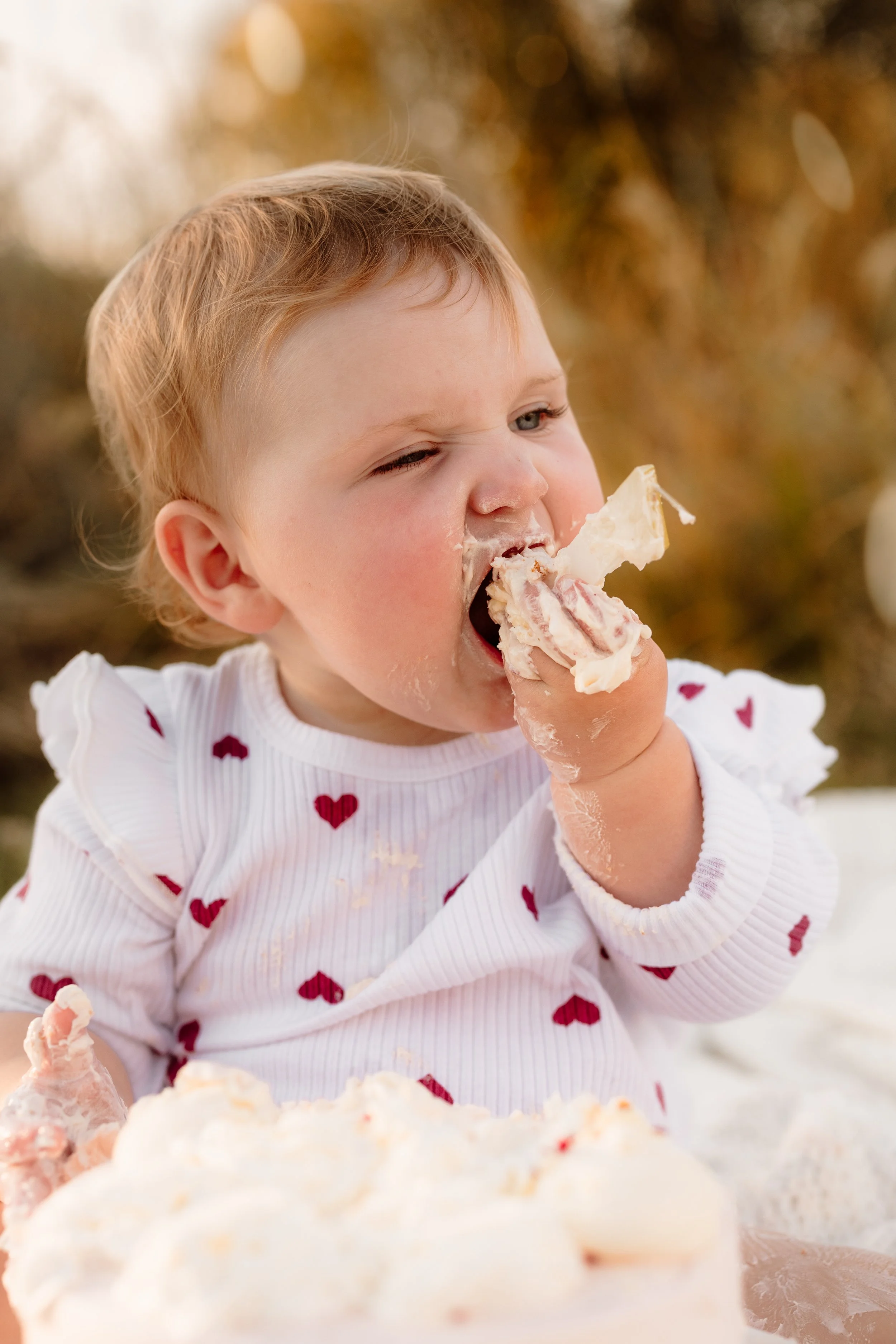 baby cake smash session photographed by Gold Coast family photographer Moments Between Photography