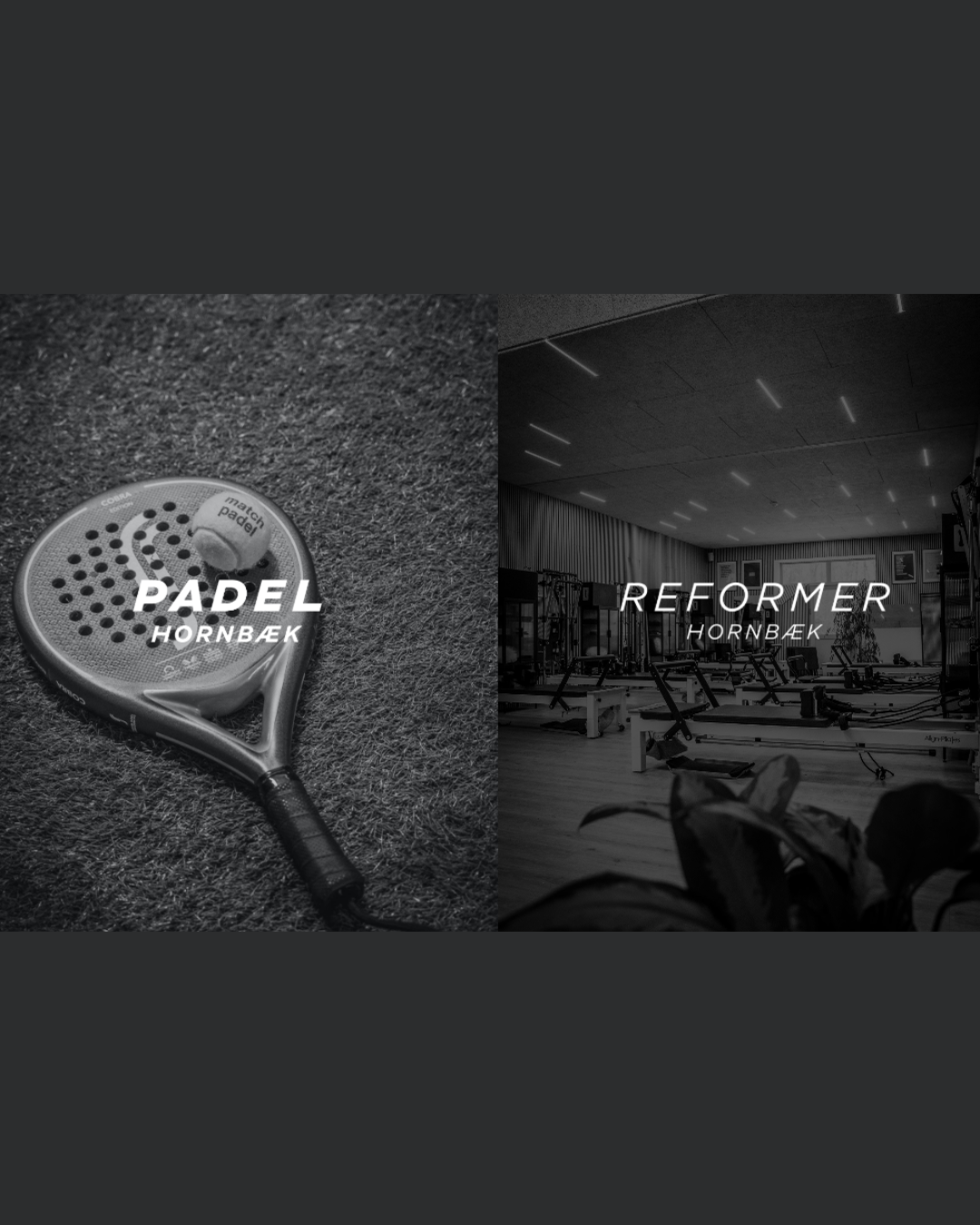 Squarespace website split for Padel & Reformer Hornbæk