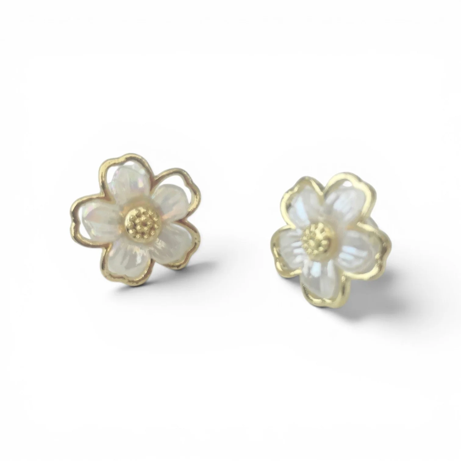 Yellow Flower Shine Zinc Alloy Luxury Earrings.