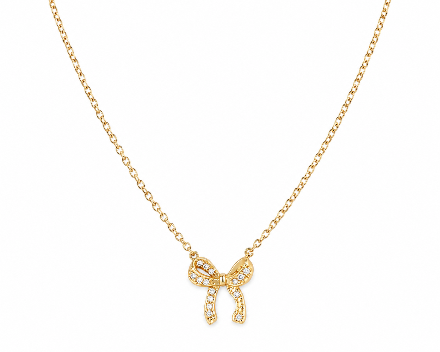 Gold/Silver Cute Bow Necklace