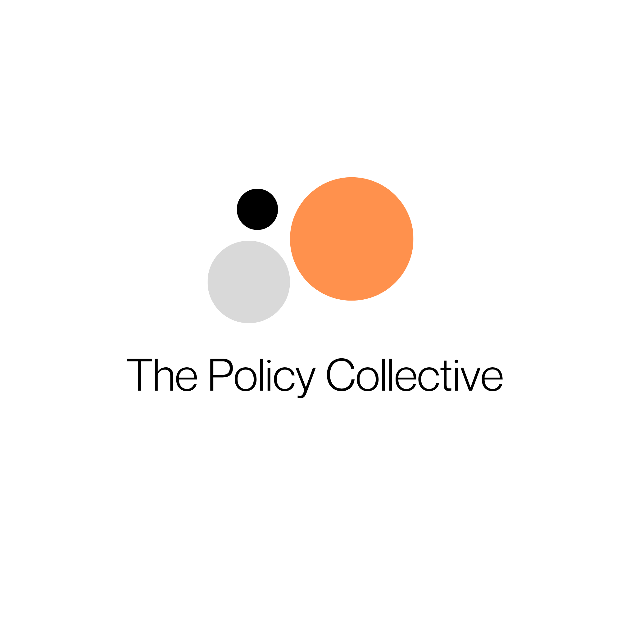 A simple black outline of a person with two circles, one grey and one orange, representing the head and a body or objects in front.