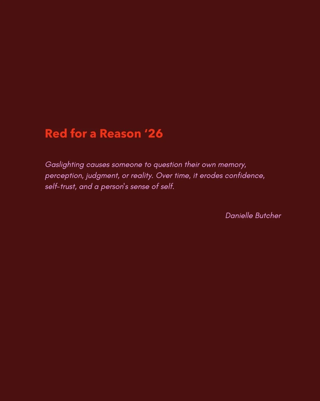 Domestic abuse isn&rsquo;t always visible. Healing isn&rsquo;t always easy, but it is always worth it. Choose yourself. Invest in your healing.

Show your support, wear 💄with me 📸 tag @redforareasonofficial. 
Donate, learn more 👉link in bio.

Red 