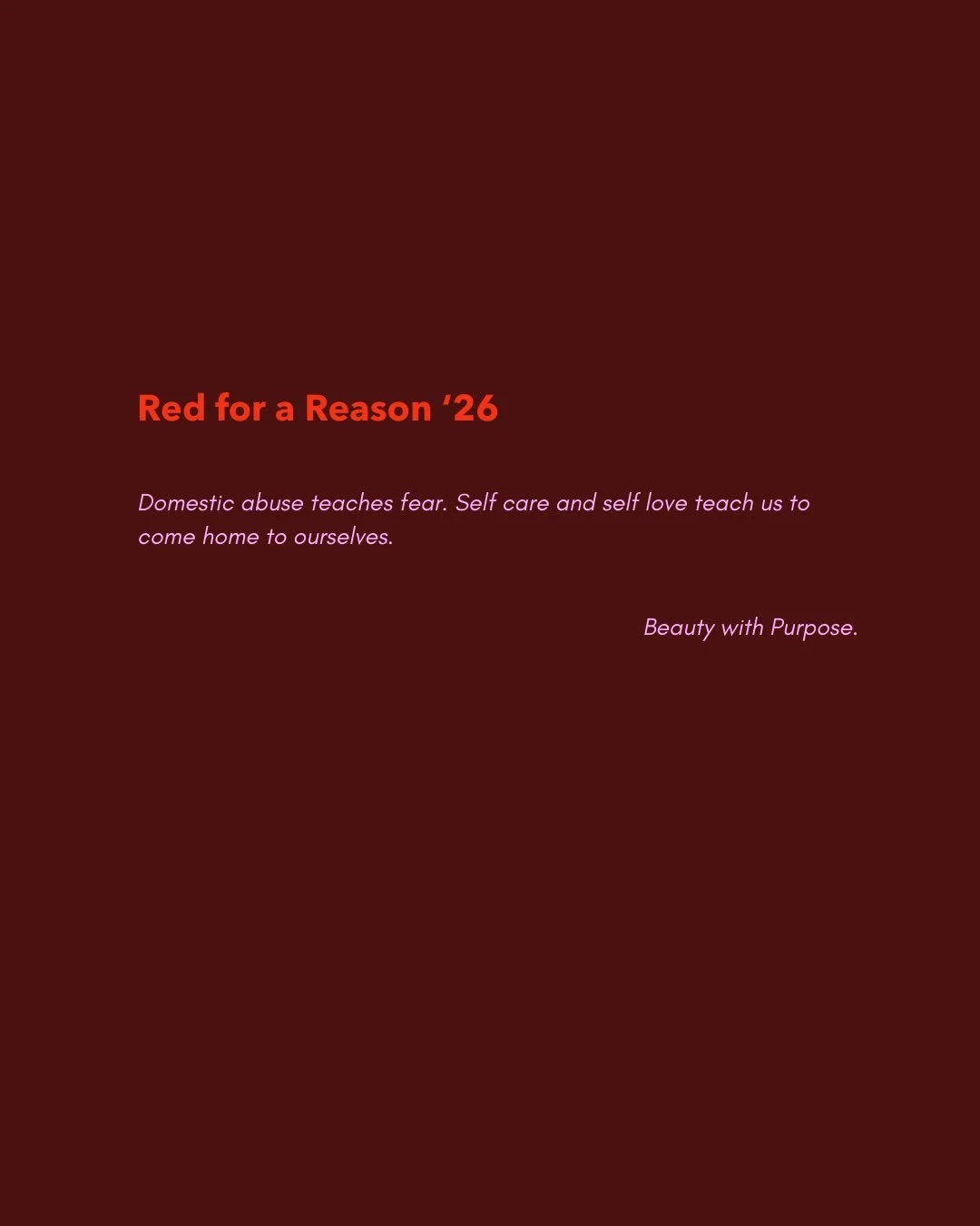 Beauty isn&rsquo;t about achieving perfection, healing is no different. 

Show your support, wear 💄with me 📸 tag @redforareasonofficial. 
Donate, learn more 👉link in bio.

Red for a Reason is a movement that raises Awareness and funds for women an