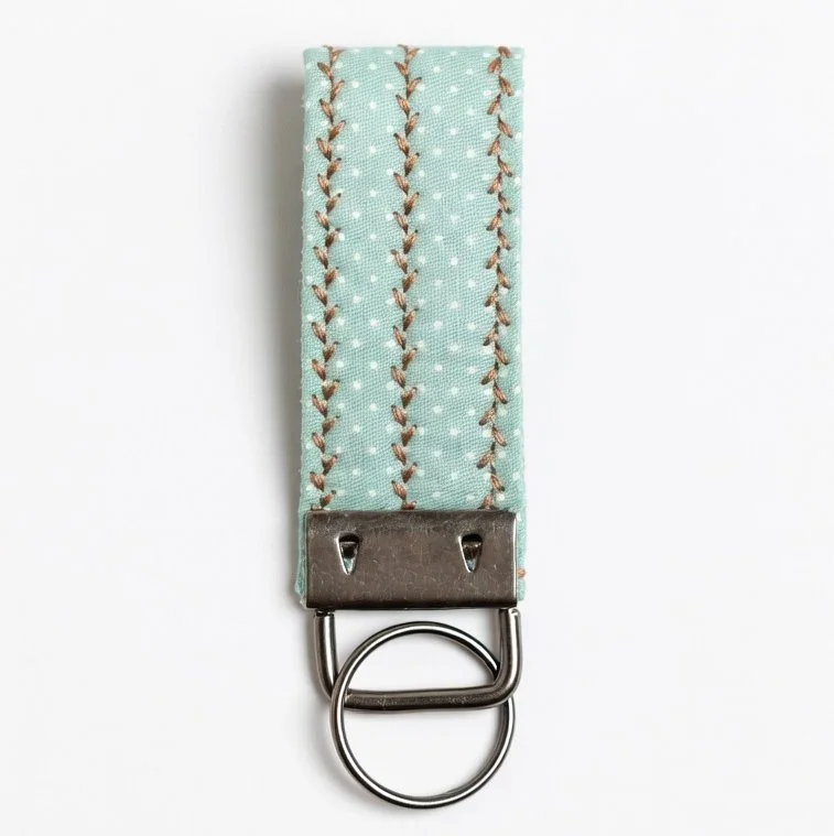 Mini Polka Dot Lanyard Keychain