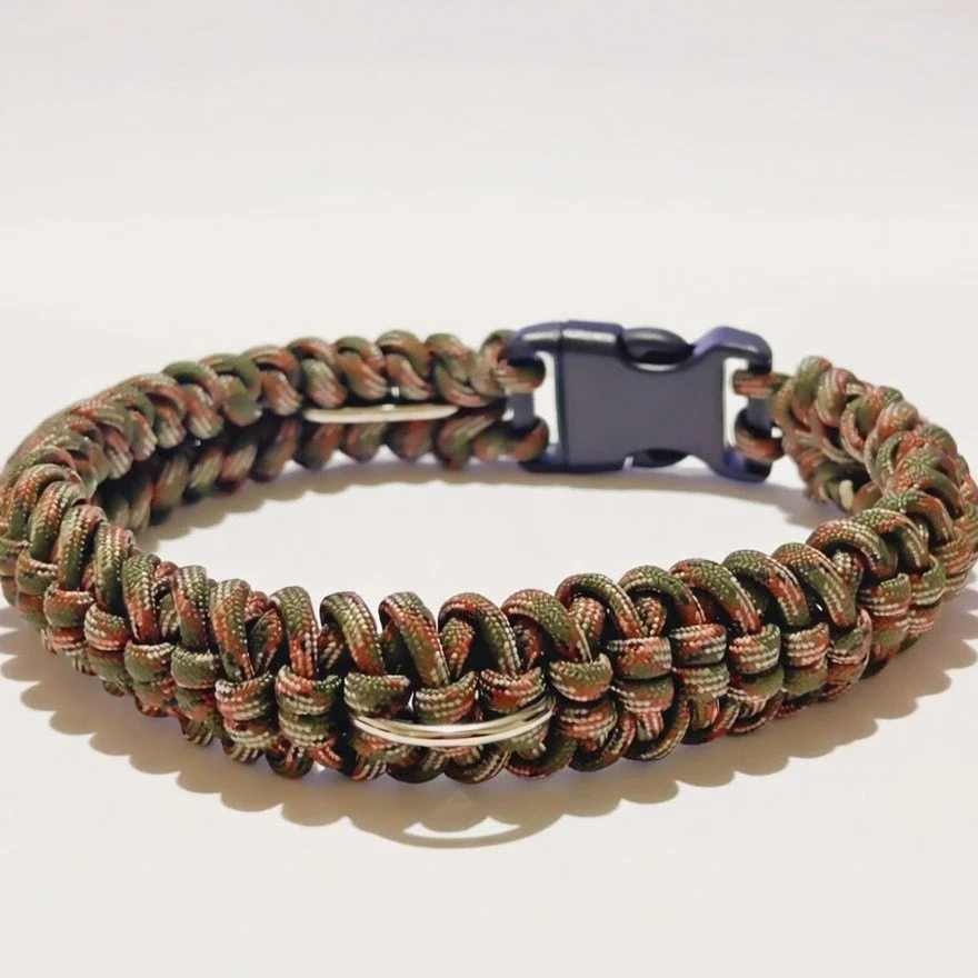 Camo Virgo Paracord Dog Collar