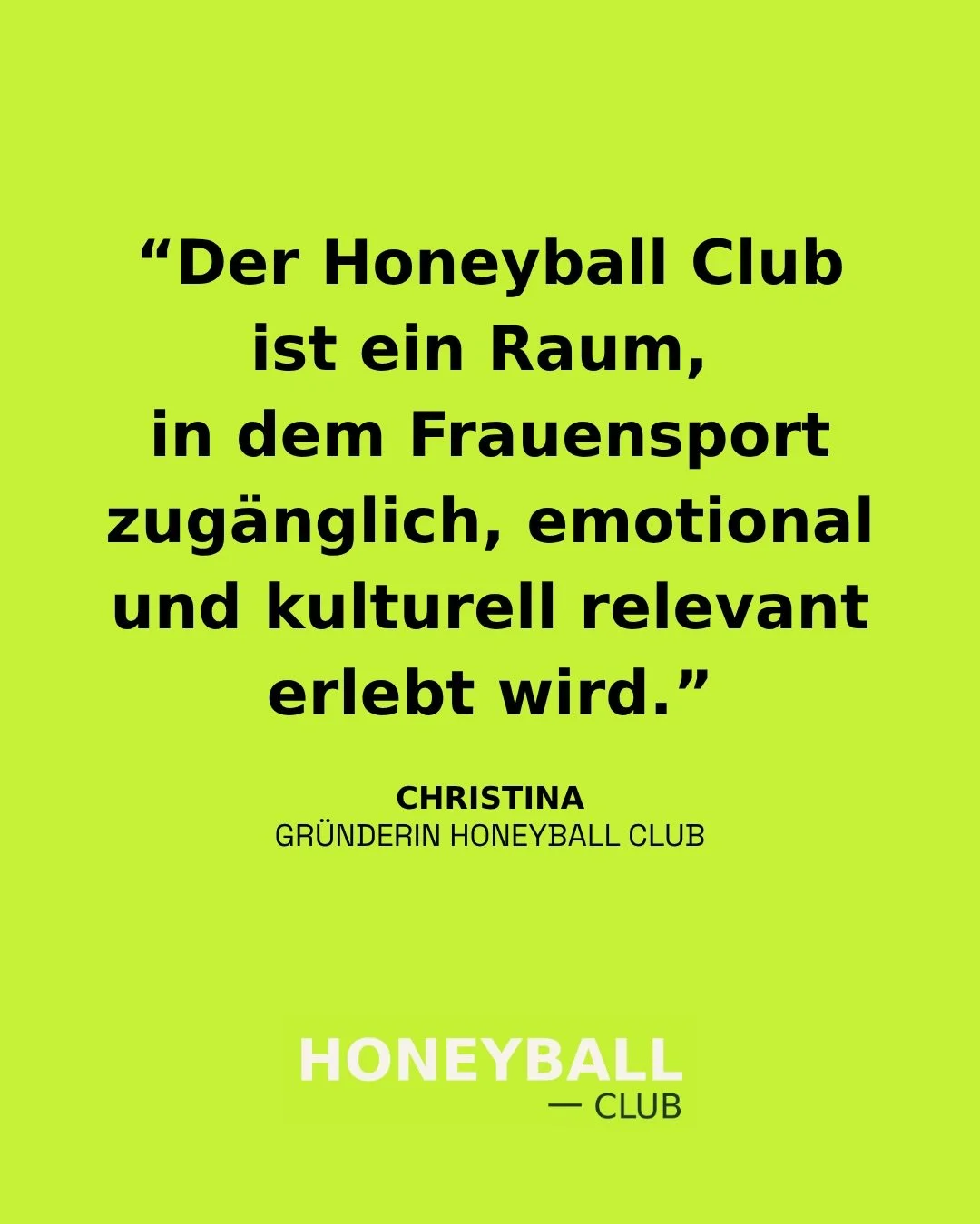 Wir haben gefragt: Warum ist der Honeyball Club wichtig f&uuml;r die Community?