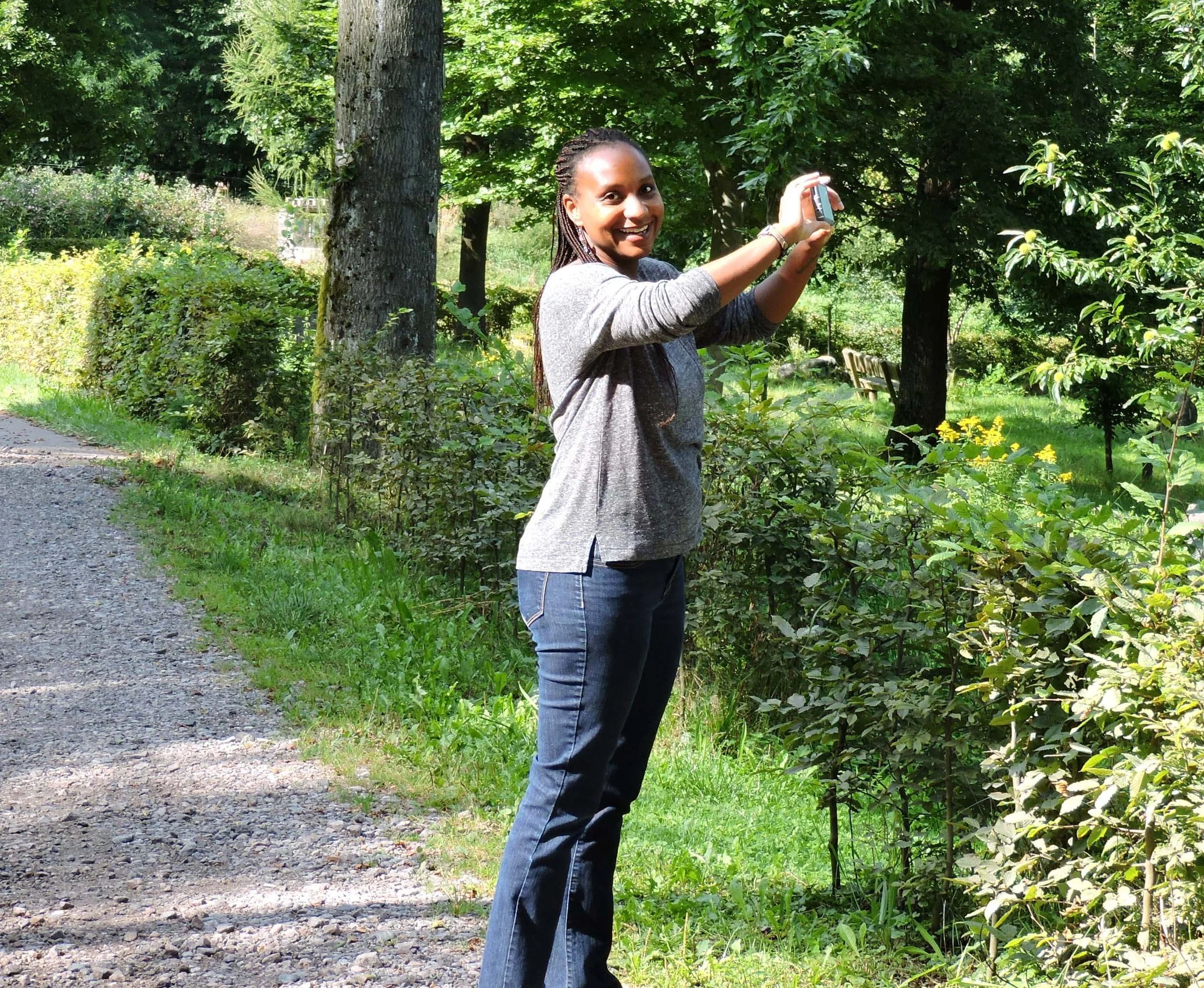 Nikki taking a photo