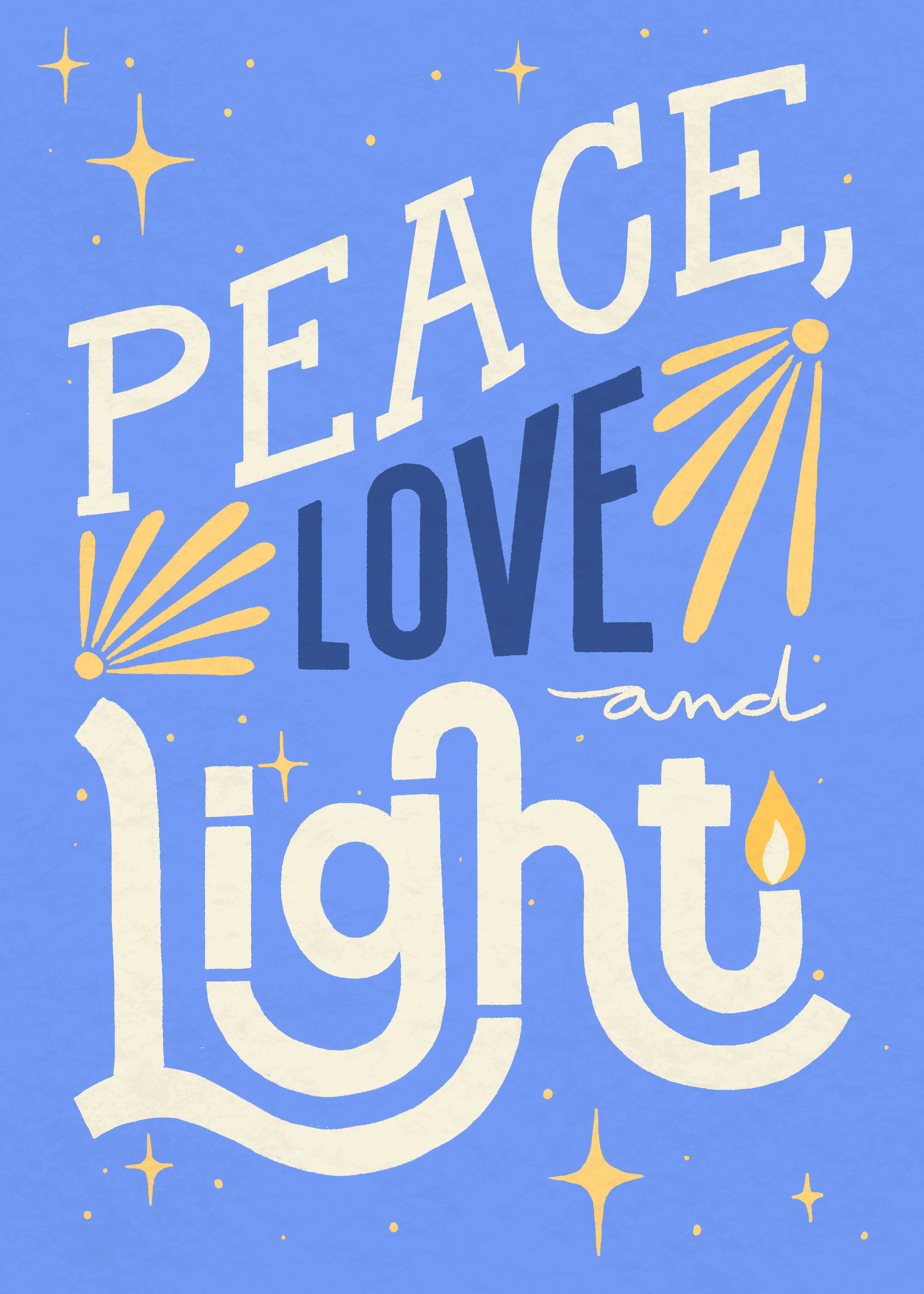 peace, love and light hanukkah