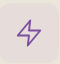 Icon of a lightning bolt inside a triangle, typically representing electrical or power alert.