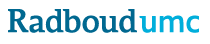 Logo met de tekst 'Radboudumc' in blauwe letters.