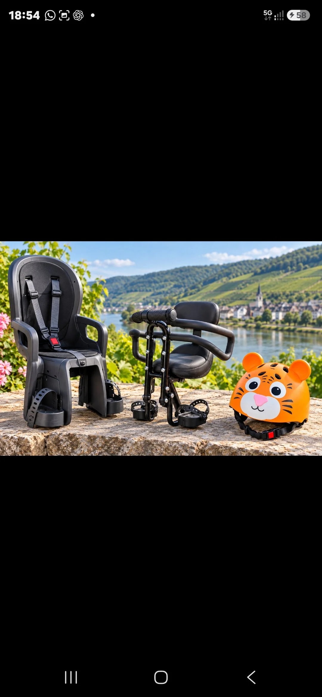 Kindersitze und Kinderhelme als Zubehör für gemeinsame E-Bike-Touren an der Mosel