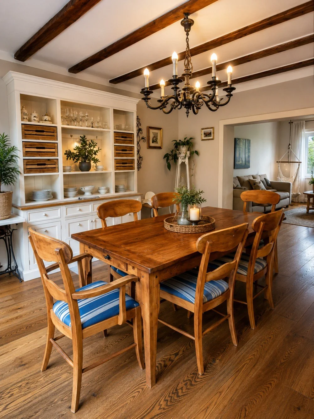 Wohnzimmer im Ferienhaus Dhrontal