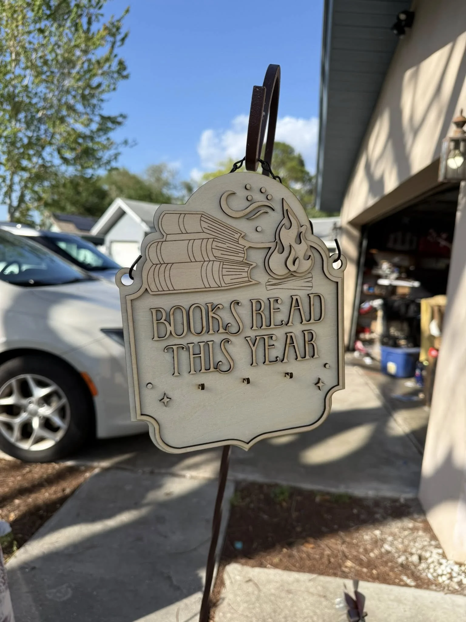 Wood Book Counter