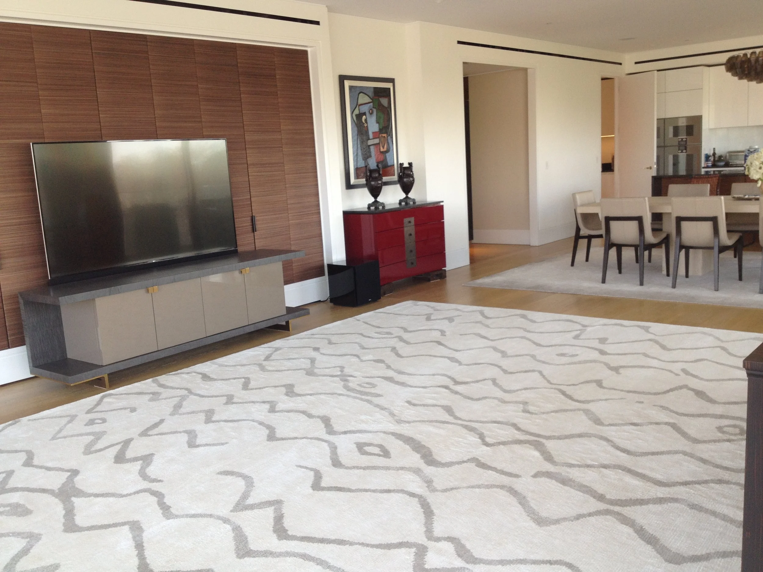 Rug SB.1 living room Holland green apartment