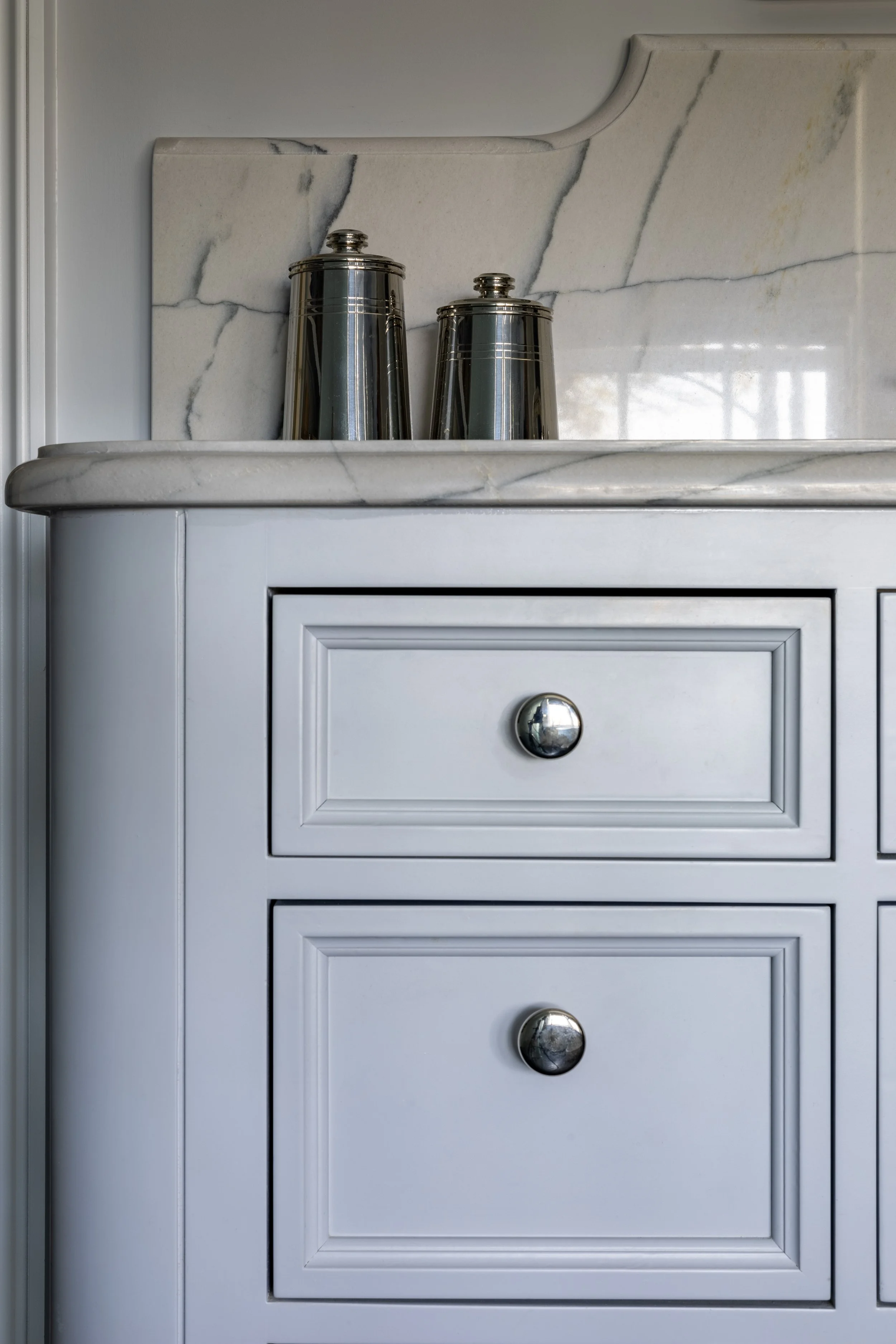 Coastal bathroom vanity detail Kiawah Island South Carolina