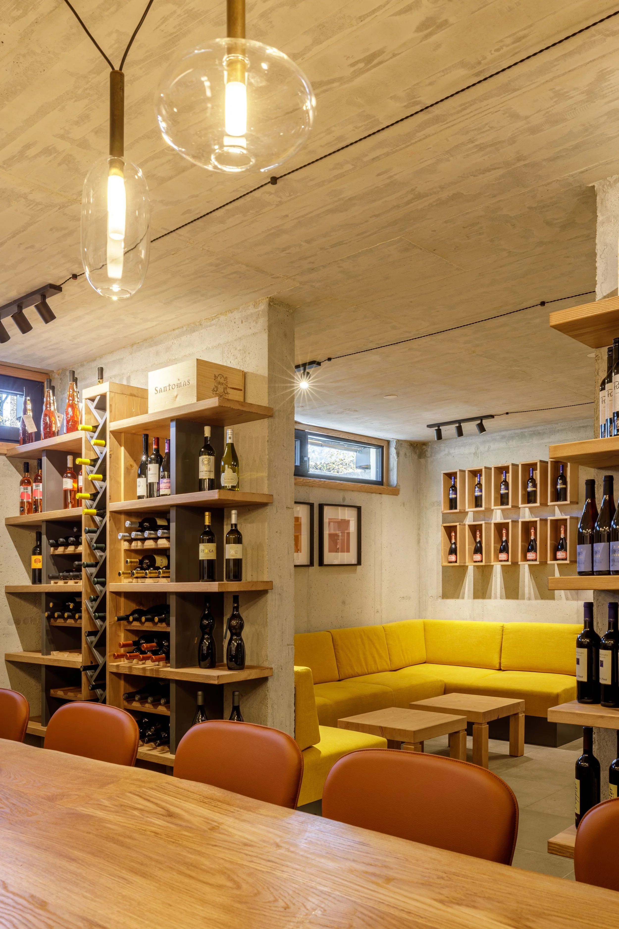 Wine cellar interior Sunrose 7 boutique hotel Slovenia