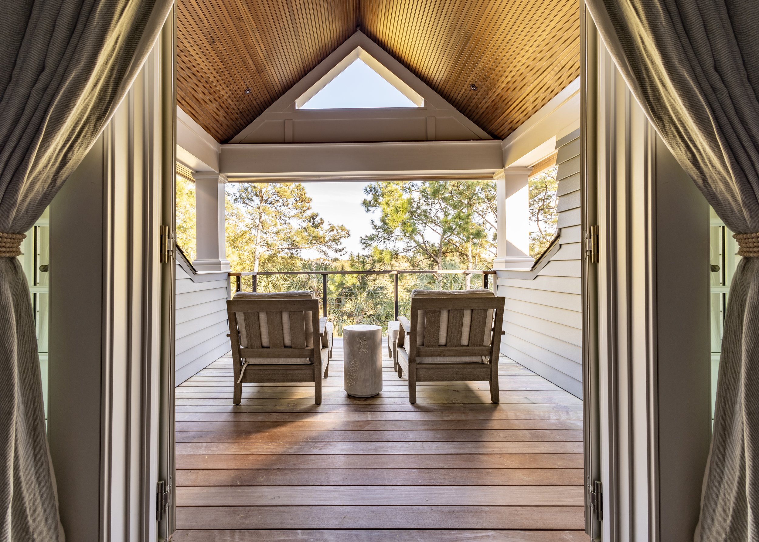 Master suite balcony, Kiawah Island beach house