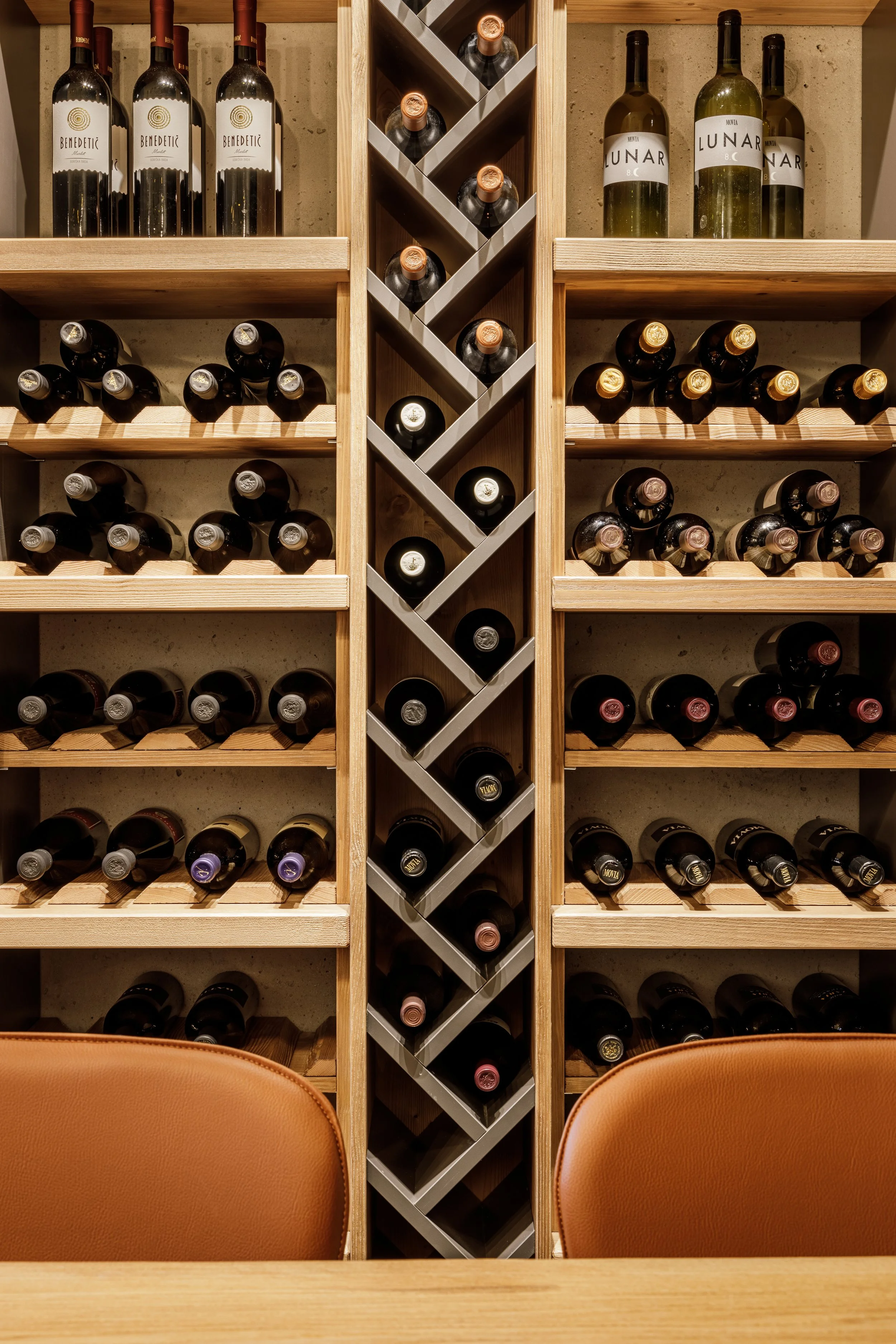 Wine cellar display detail Sunrose 7 boutique hotel Slovenia