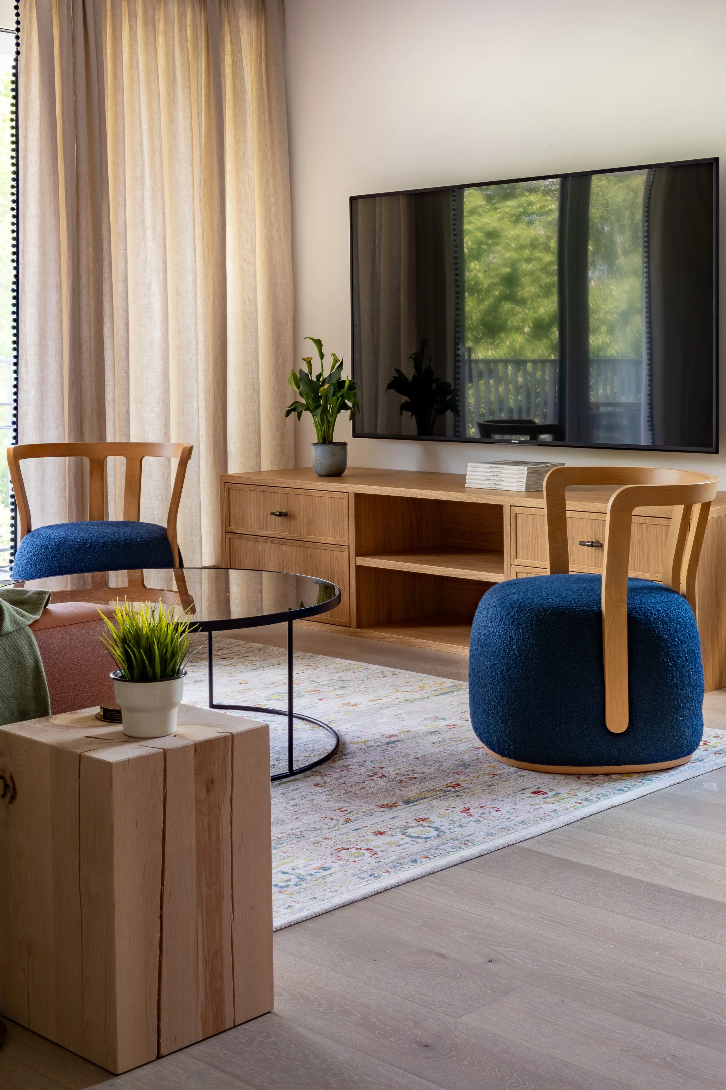 Parla Moose armchairs, living room Ljubljana Bezigrad apartment