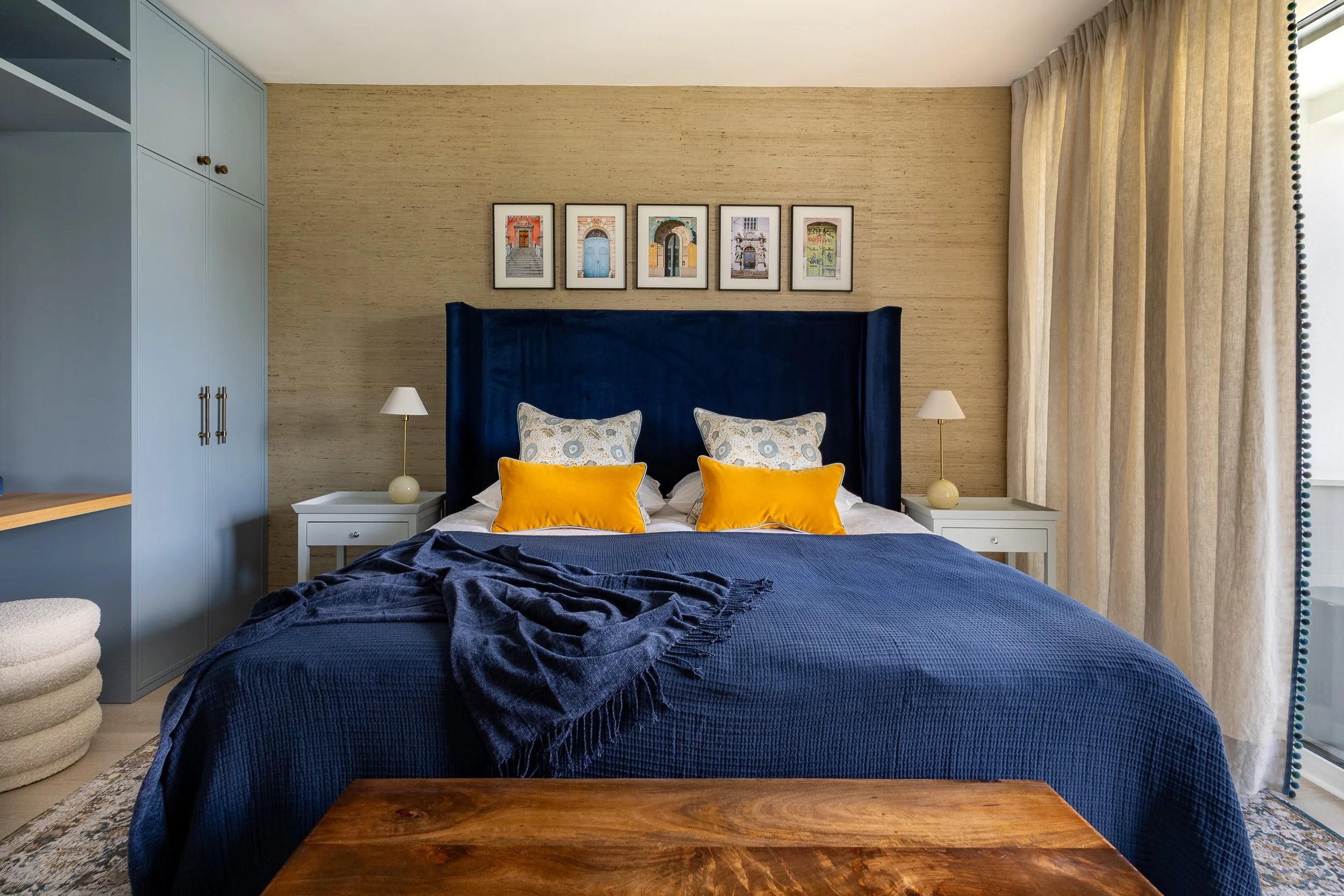 Bedroom interior, Ljubljana Bezigrad apartment