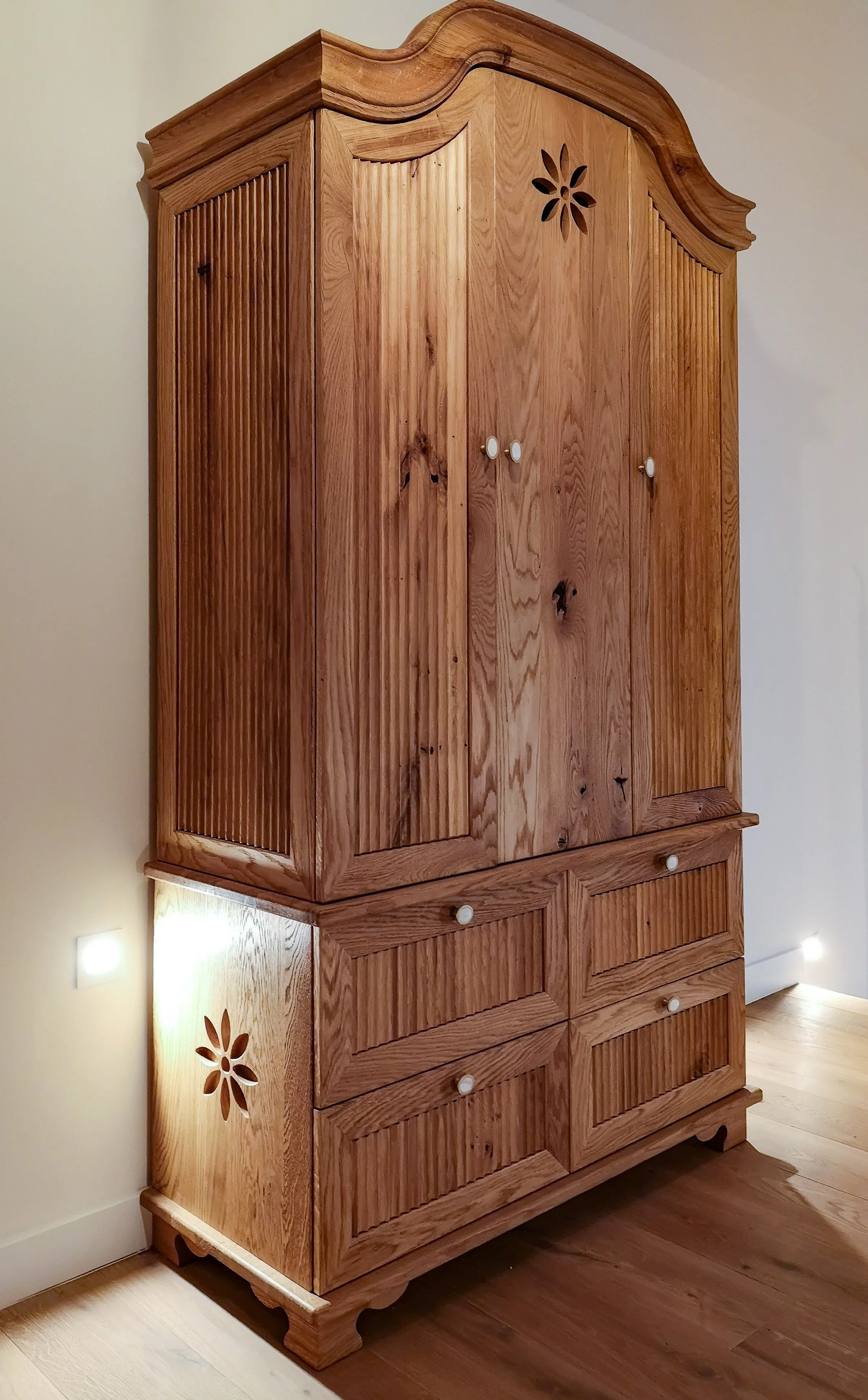 Bespoke armoire Slovenian family home