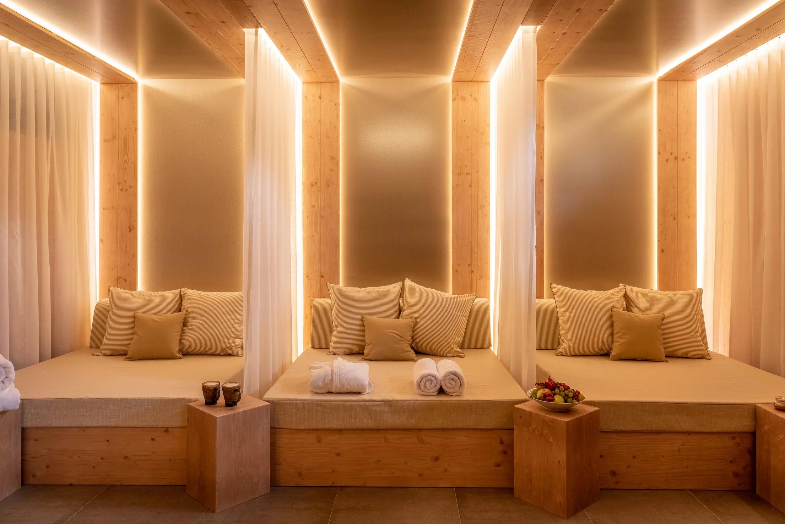 Daybeds, relaxation room Zlata Vila Spa at Sunrose 7 Slovenia