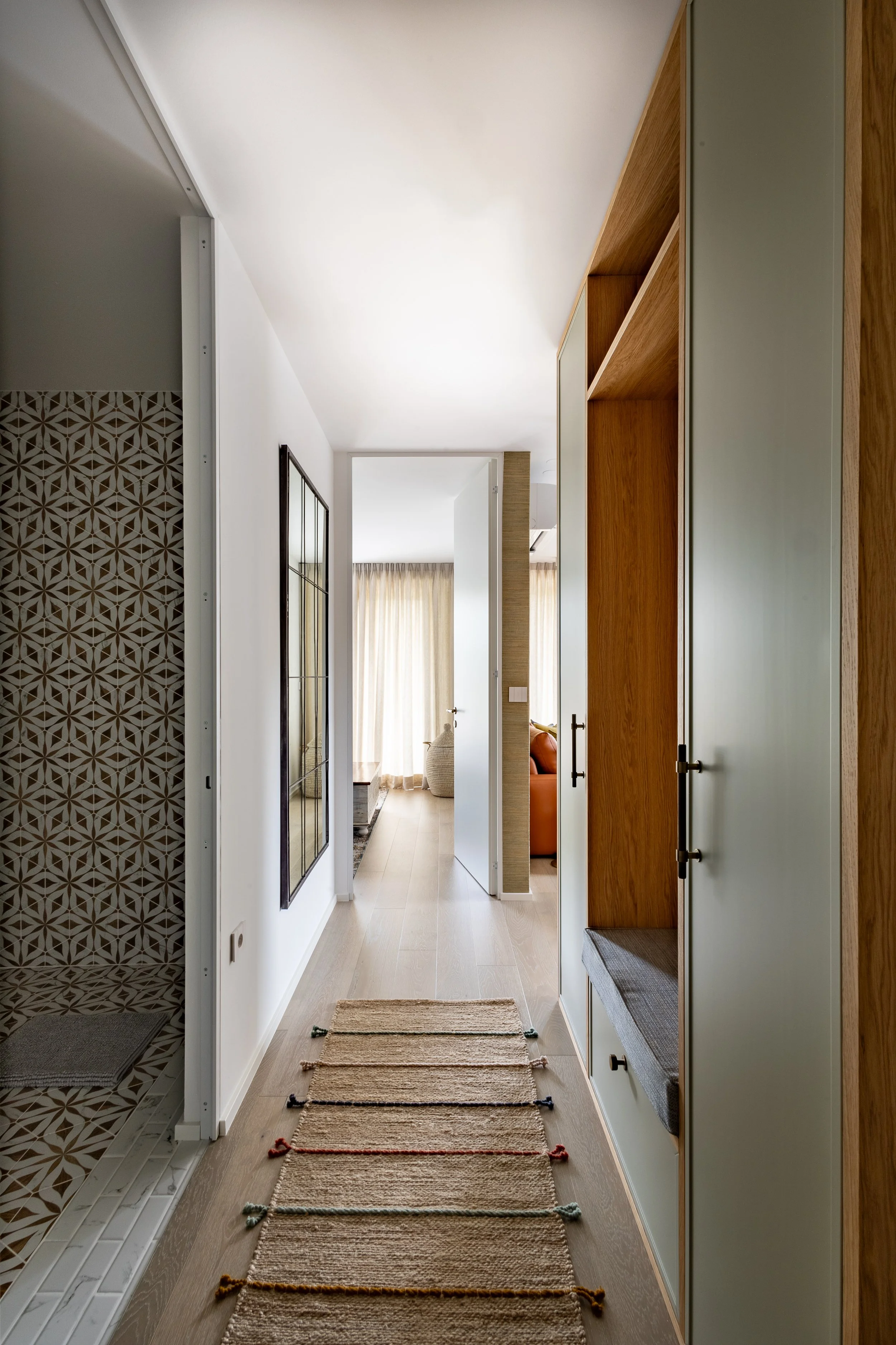 Entrance hallway design, Ljubljana Bezigrad apartment