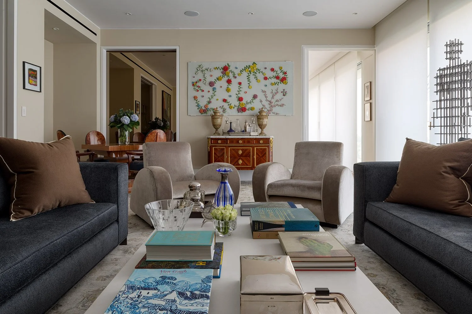 Formal drawing room, Holland Green Apartment London