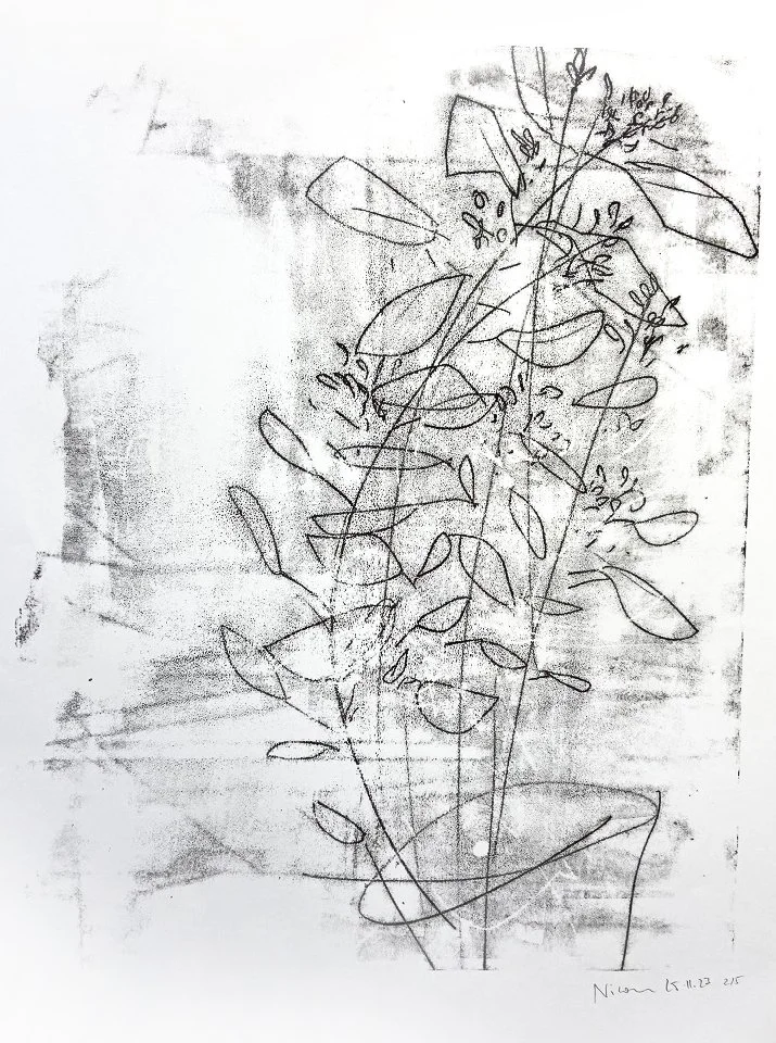 Floral | Monotypie 42x30 cm