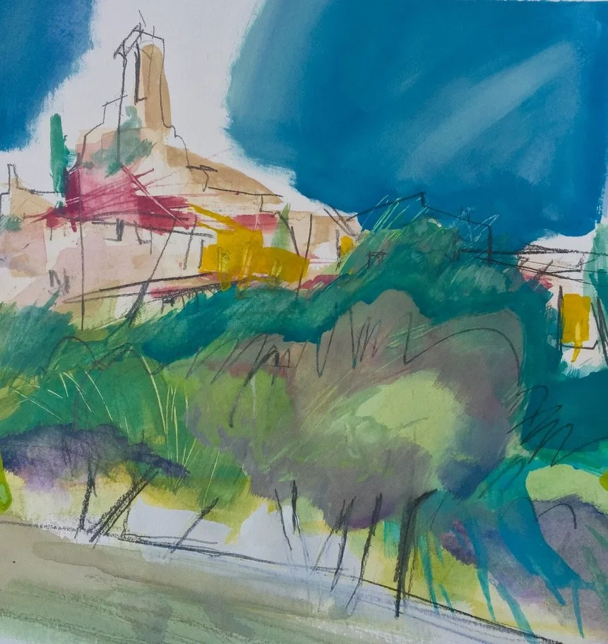 Provence, Lourmarin | Gouache_30x40 cm
