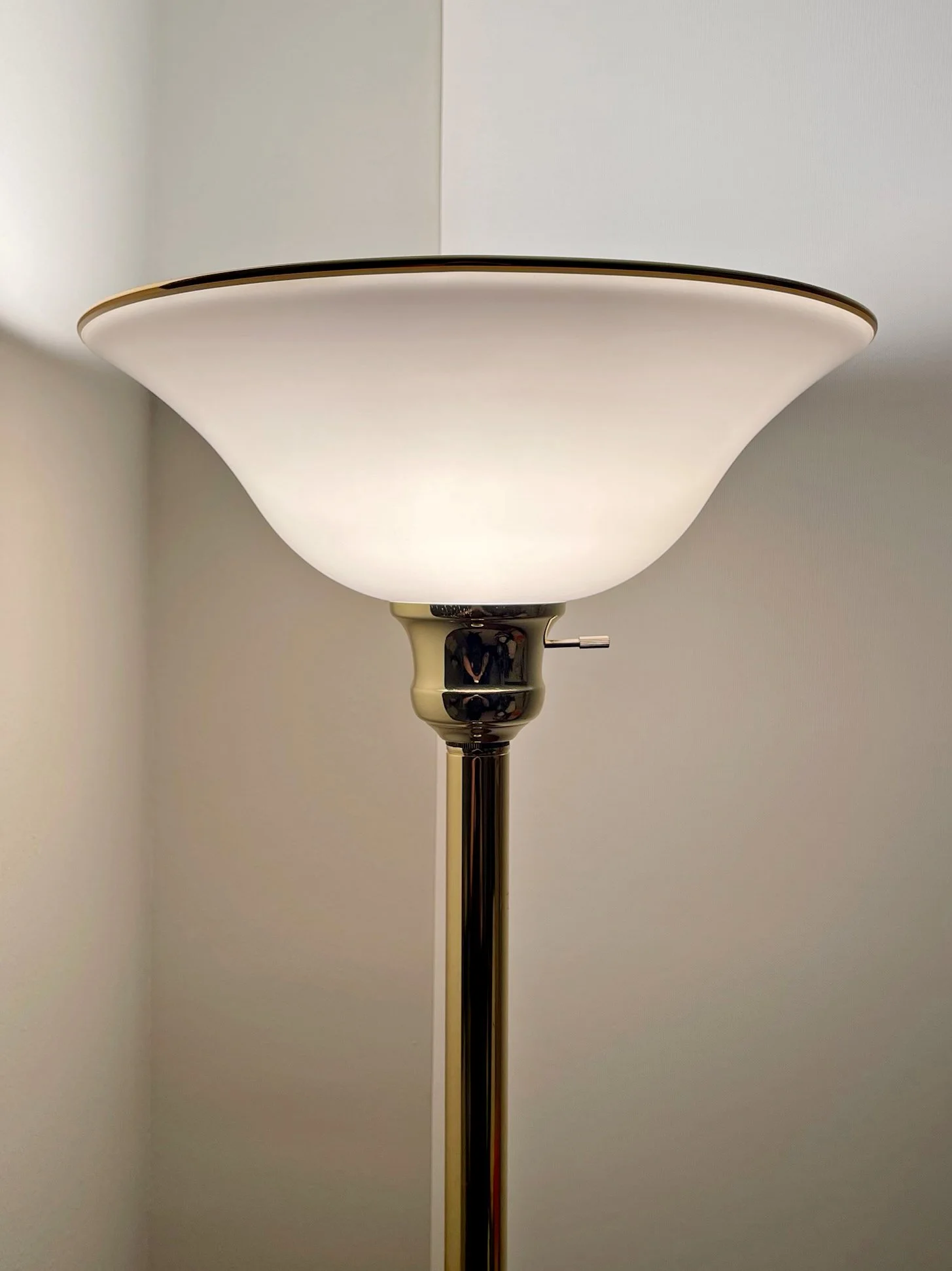 Vintage Hampton Bay Brass Torchiere Floor Lamp