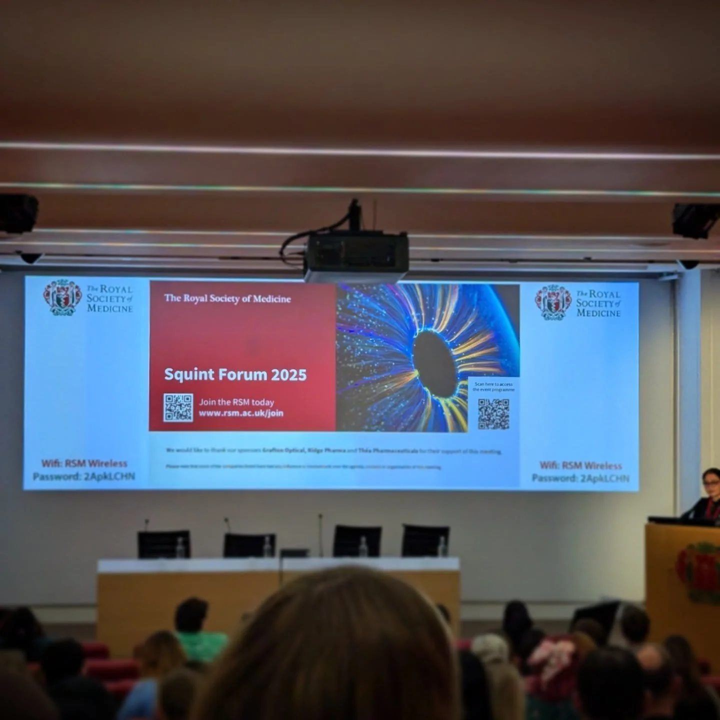 A very interesting day at the Royal Society of Medicine's Annual Squint Forum last week. This year was considering paediatric brain tumors and intermittent exotropia (occasionally outward turning eyes). Eye muscle surgery is rarely effective in these