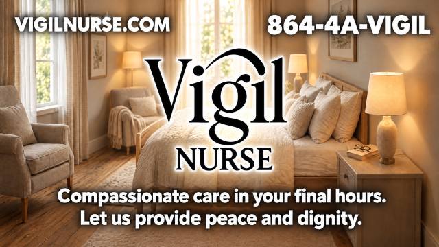 Vigil Nurse website and phone number, offering compassionate care in final hours.