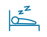 Person sleeping in bed