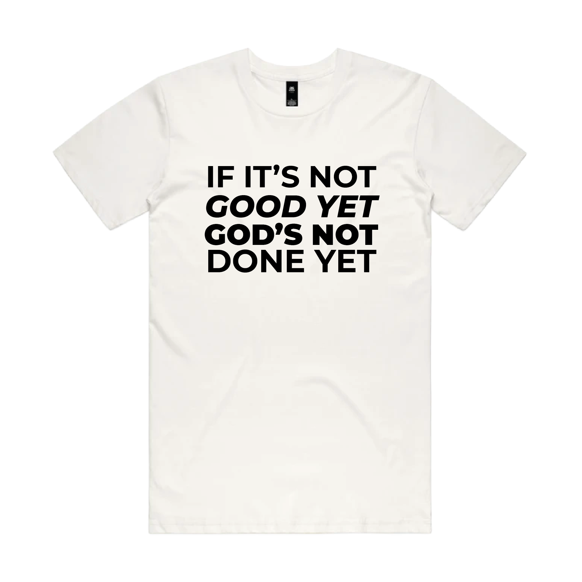 IF IT’S NOT GOOD YET. GOD’S NOT DONE YET. (PREMIUM)