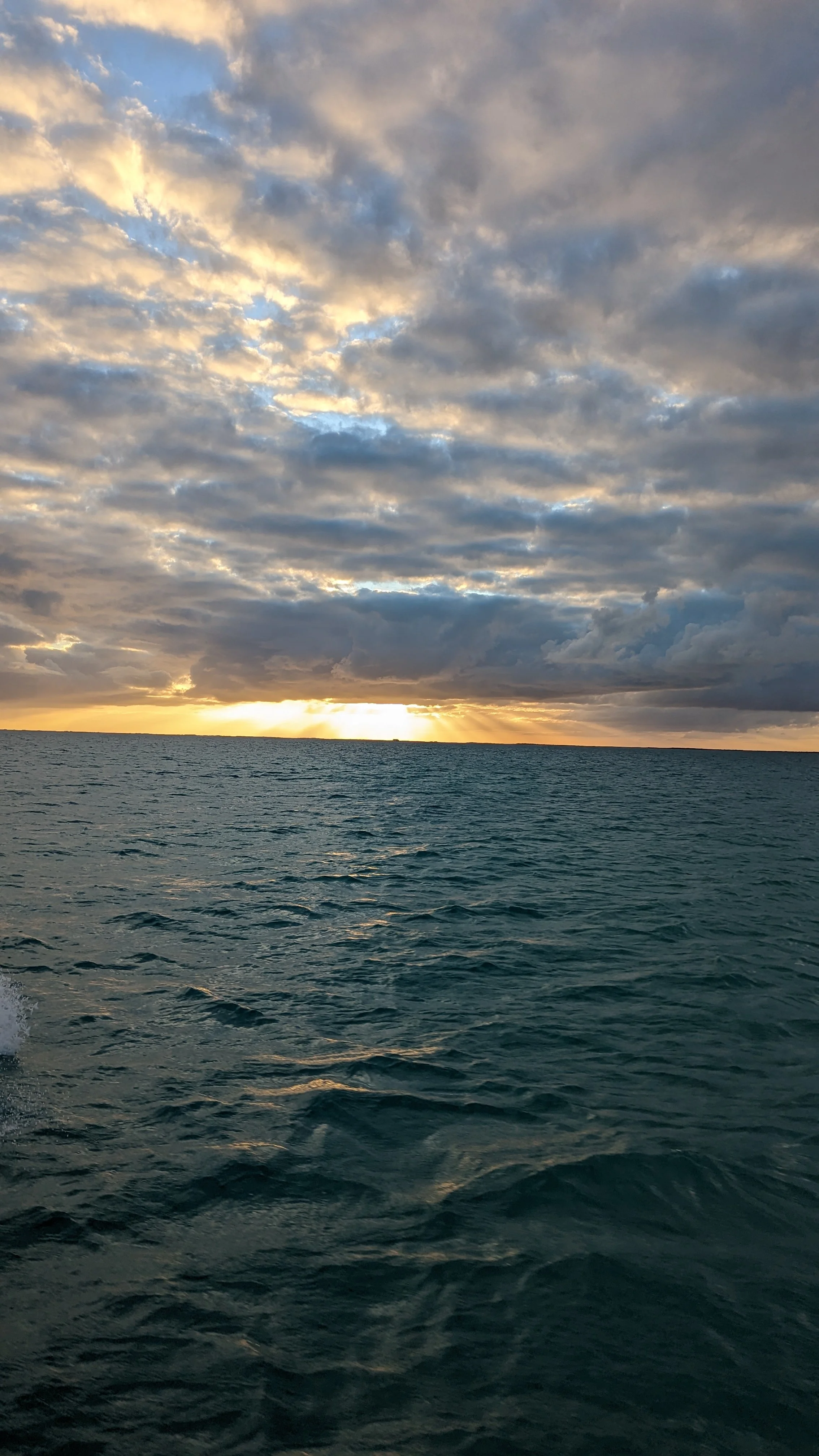 on the boat
