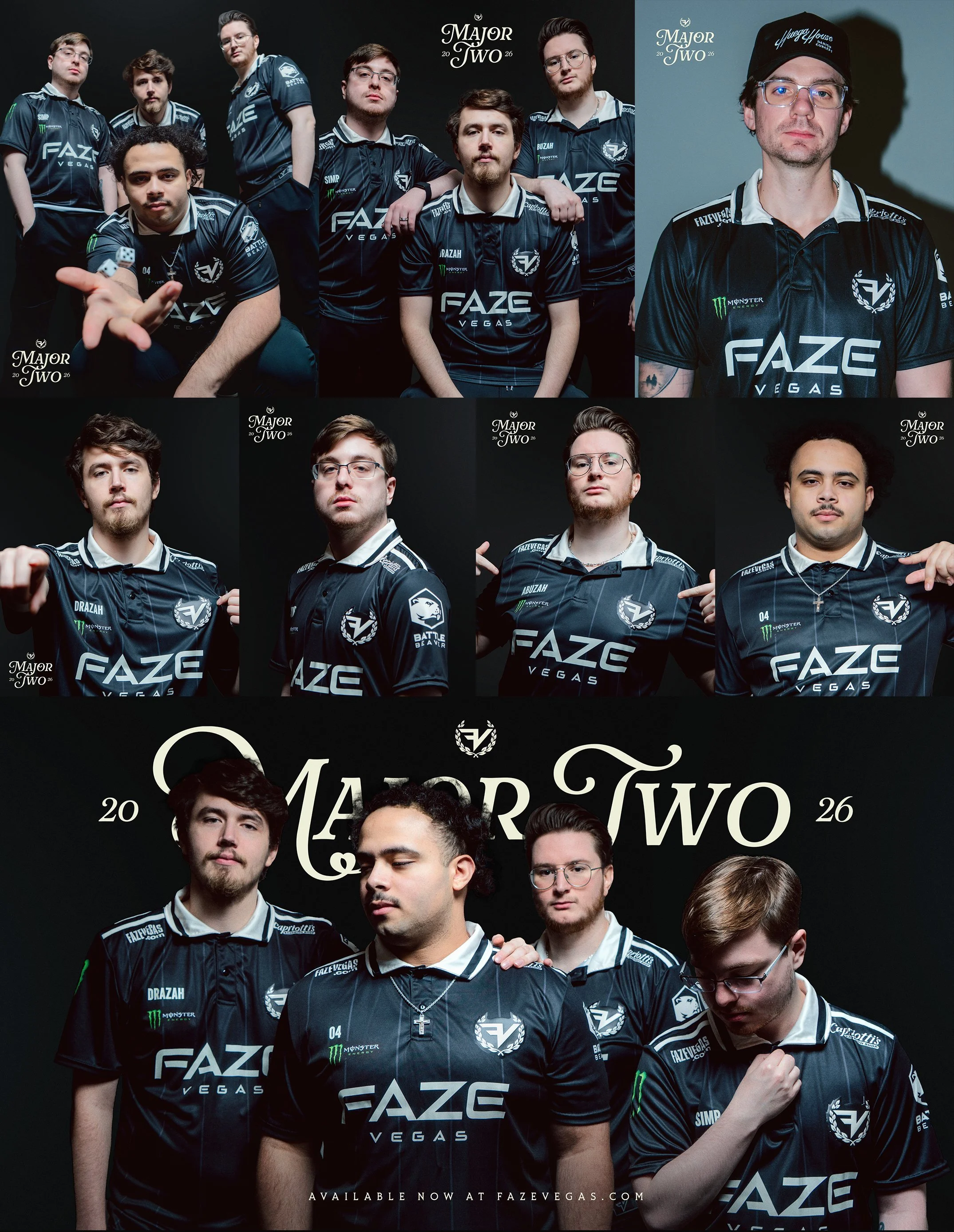 FaZe Vegas Major II Jersey Merch Drop