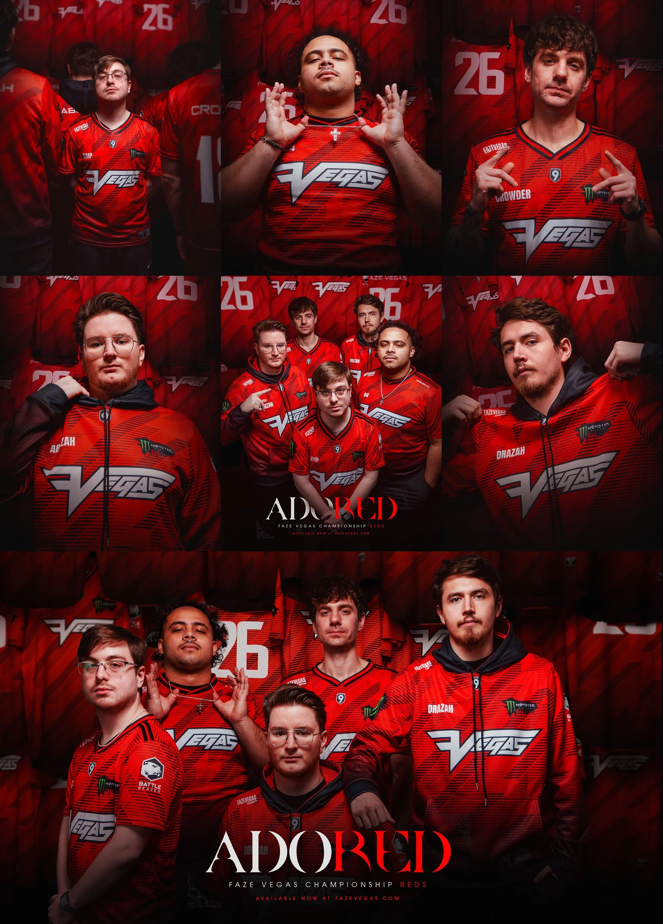 FaZe Vegas Red Jersey Merch Drop