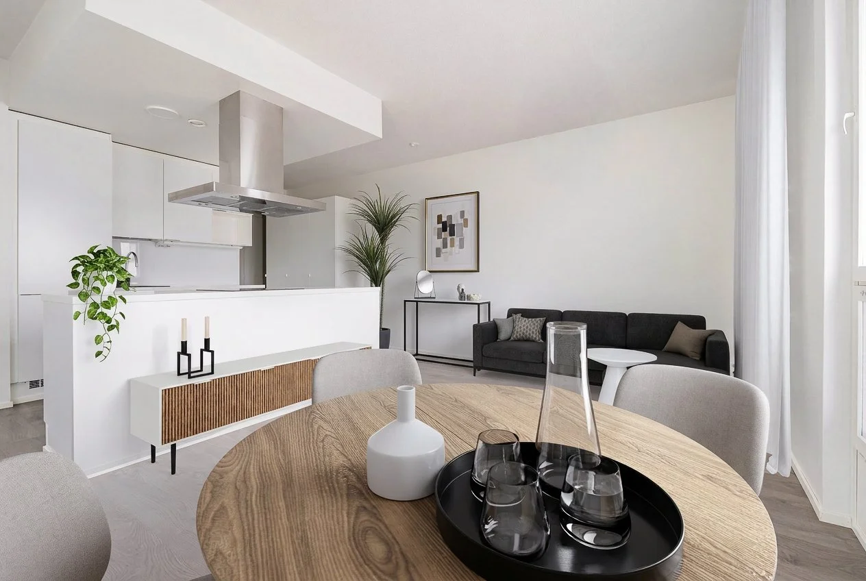 virtuaalisisustus Airbnb asunto