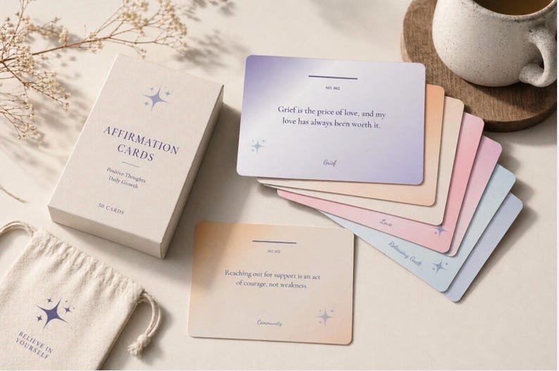 Love Affirmation Cards for Addiction Support | Family Recovery Printable (Digital Download)