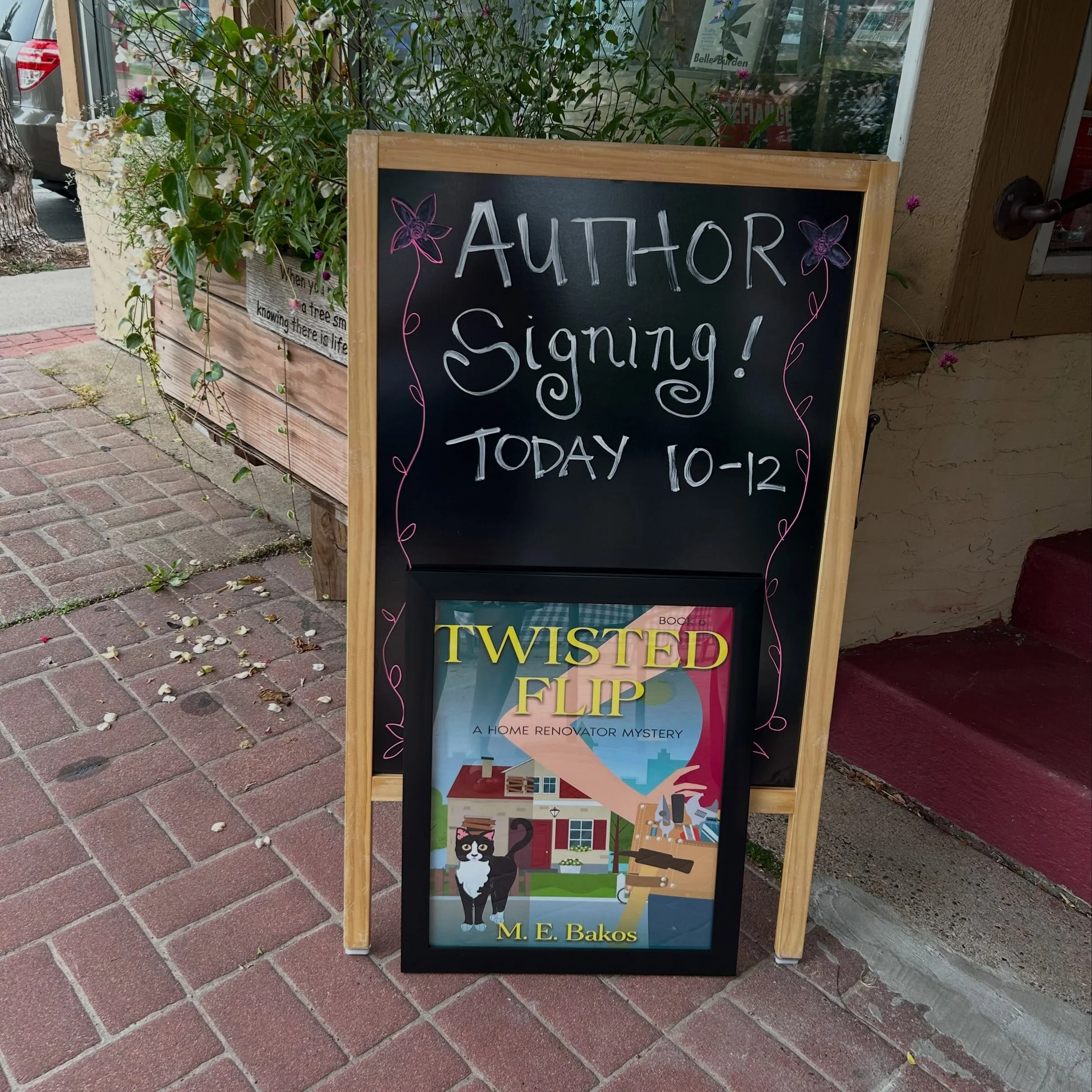 Come on by for a special signing today with M.E. Bakos! Her new book, Twisted Flip, is out now!