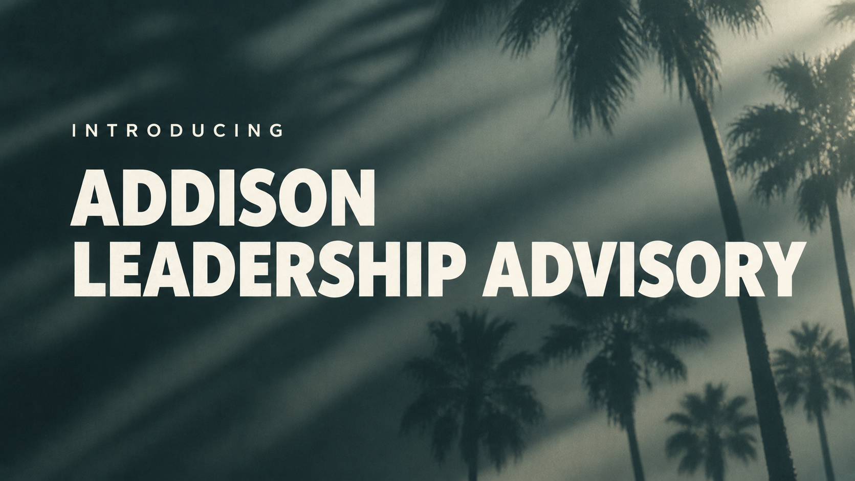 Introducing Addison Leadership Advisory