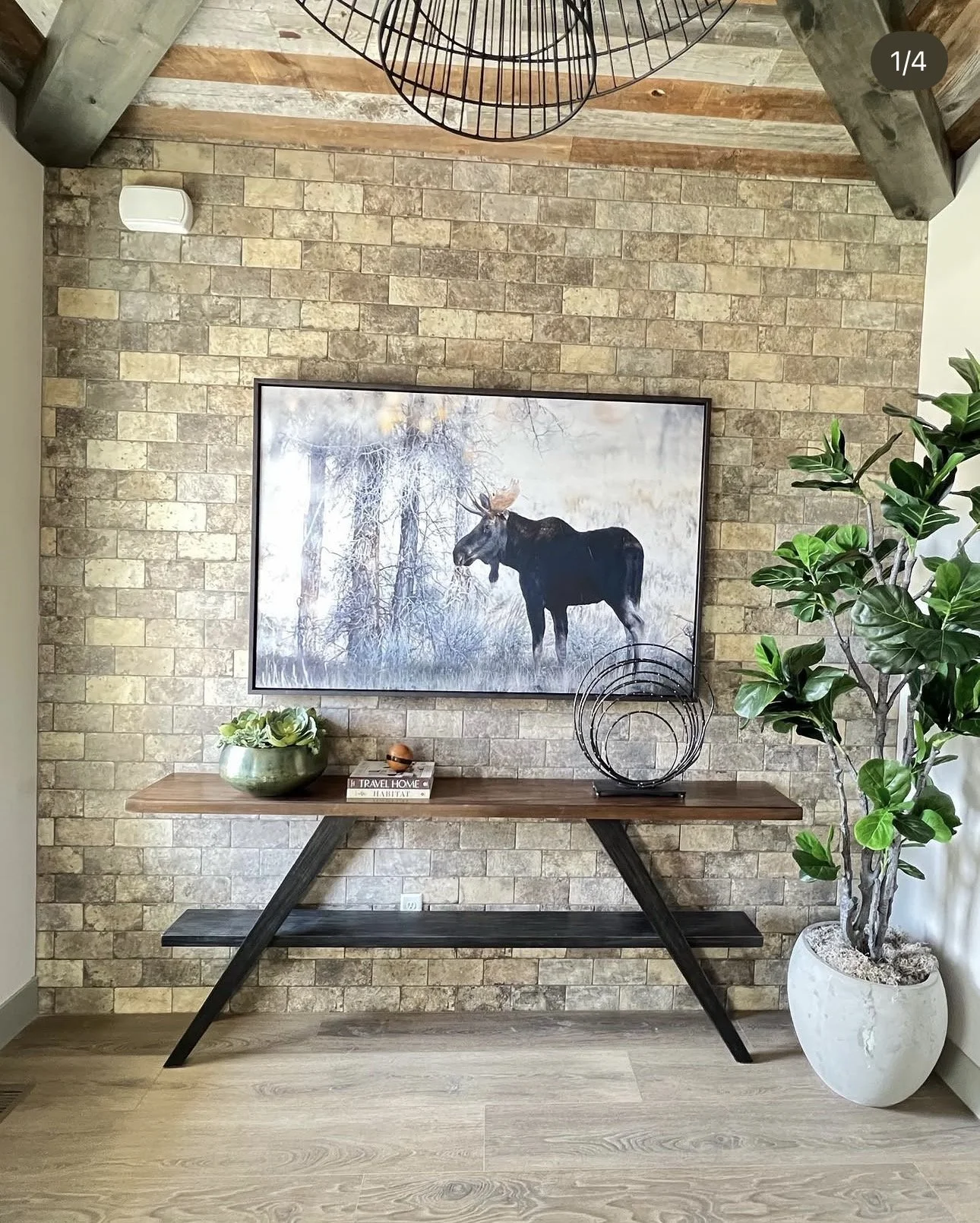 Tile accent wall
