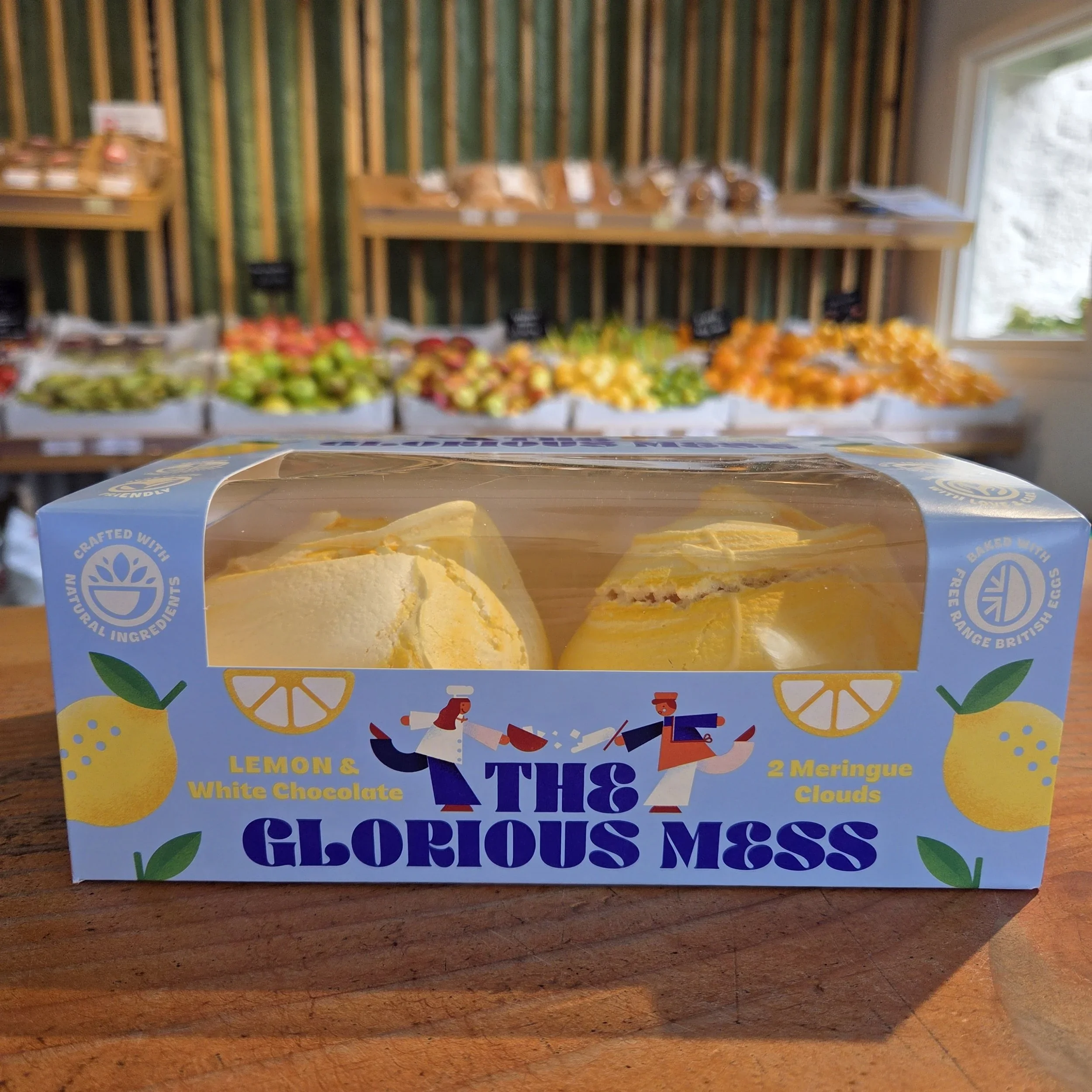 The Glorious Mess Lemon & White Chocolate Meringue Clouds pack of 2