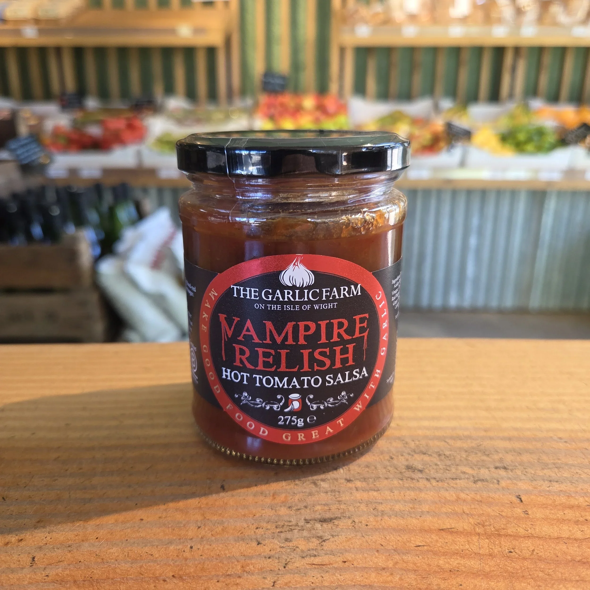 The Garlic Farm Vampire Relish Hot Tomato Salsa