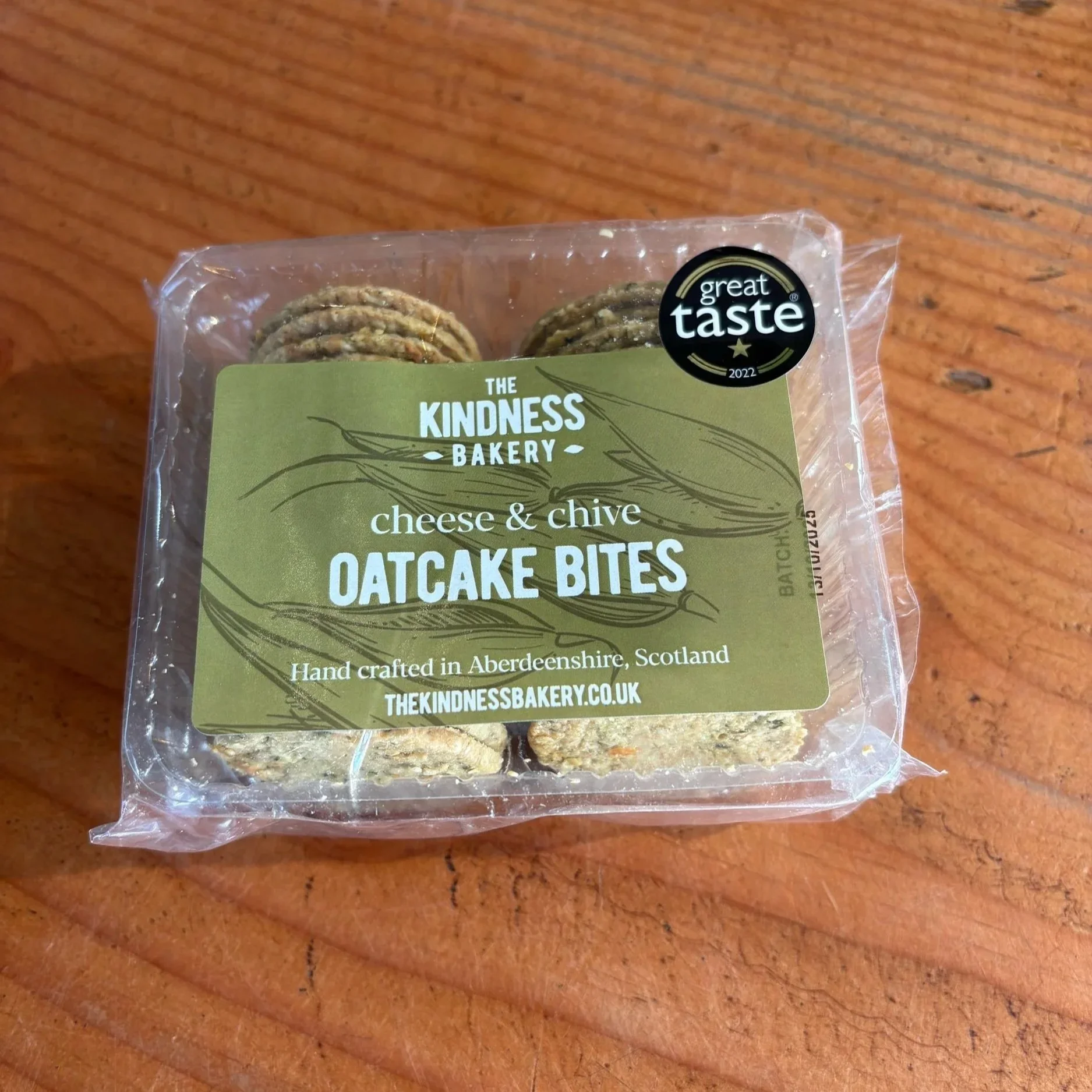 Cheese and Chive Oatcake Bites