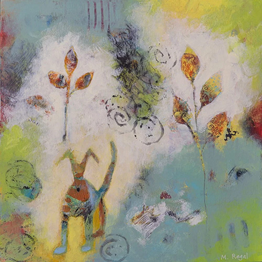 Dog Park  |  14" x 14"  |  acrylic on board  |  SOLD